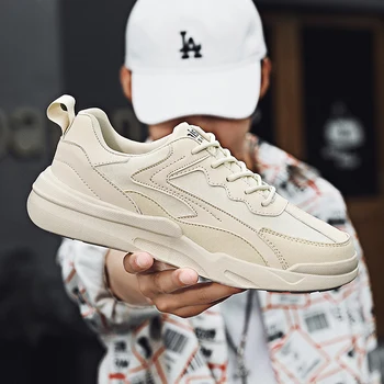 

Fashion Lace-up Casual Men Flats Shoes Zapatos Hombre Mesh Air Trainers Antiskid Outdoor Walking Shoes Light Men Vulcanize Shoes