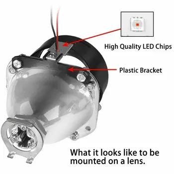 

Devil Eye DRL LED Evil Eye DRL For Headlight Projector Retrofit LED High Quality