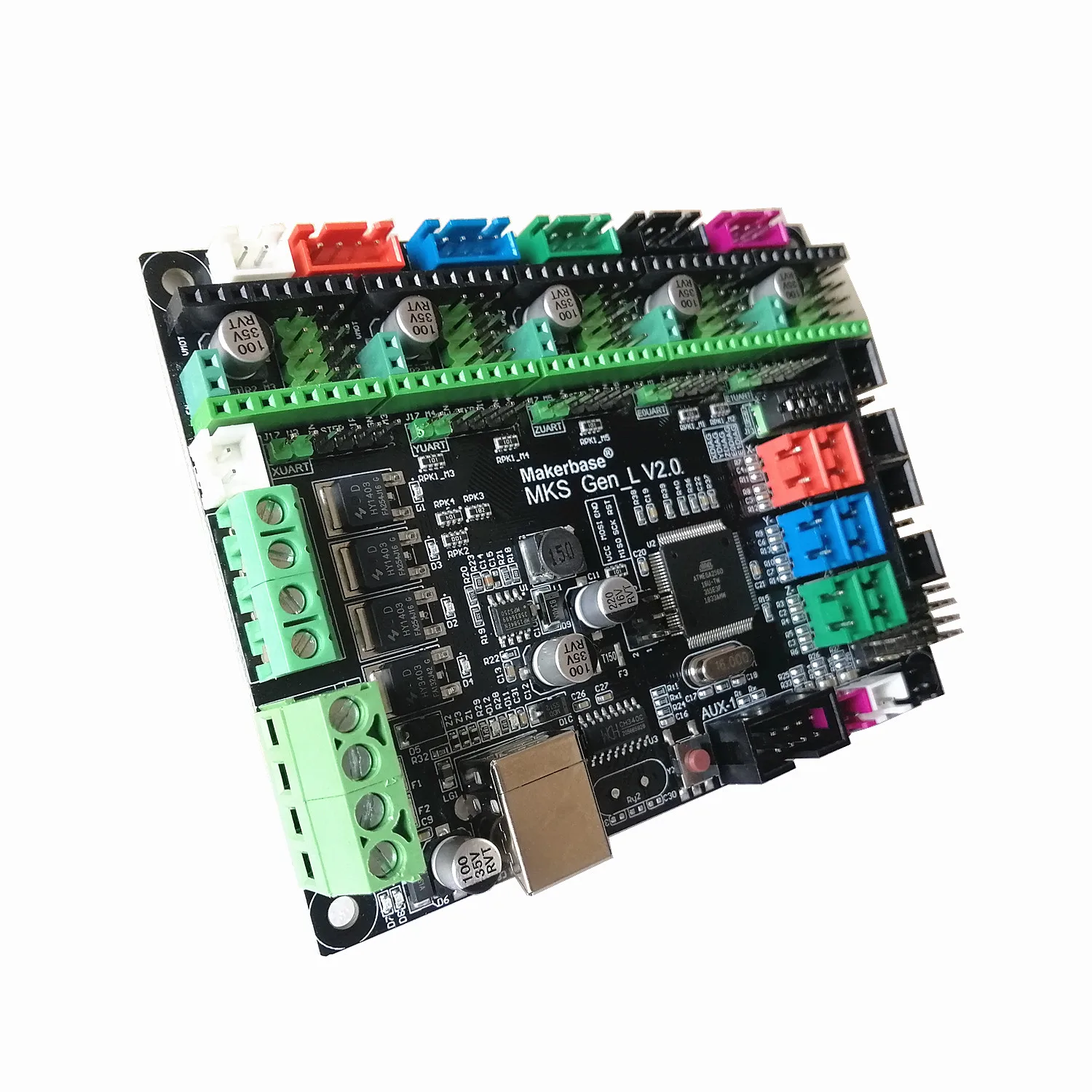 MKS GEN L V2.0+ MKS TFT32 V4.0 lcd сенсорный дисплей+ 5 шт. MKS tmc2208 шаговый Драйвер DIY Электронный комплект для 3d стартера принтера