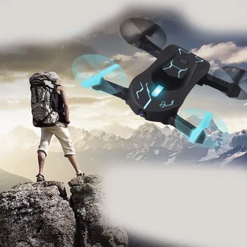 

fixed height folding UAV wifi aerial photography anti-fall flight Voice four-axis aircraft