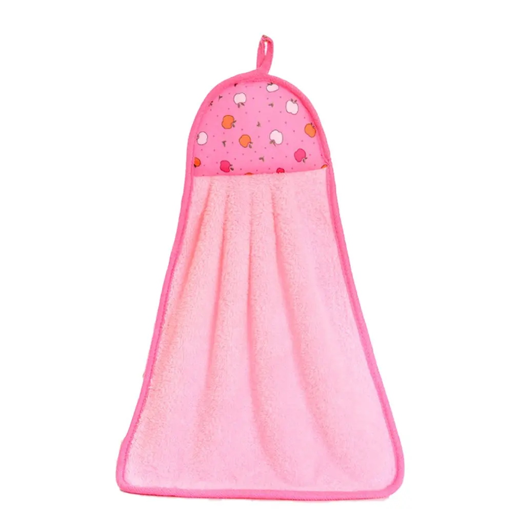 

Hook Coral Fleece Towel Fashion Comfortable Soft Hanging Towel Strong Absorbent Towel Kitchen Towels For Household Use New