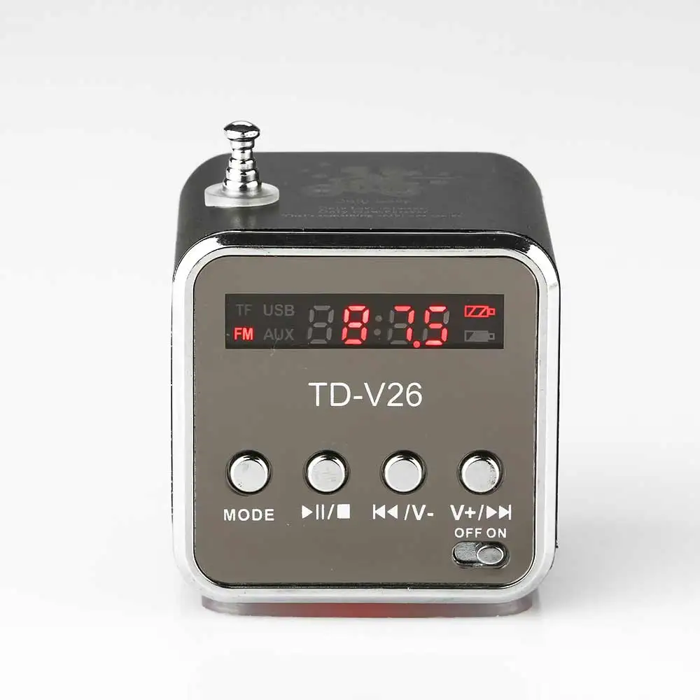 Vapeonly портативная мини колонка с FM радио USB стереоколонка цифровым ЖК дисплеем
