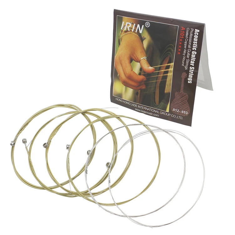 Stainless Steel Strings 1st-6th(.010-.047) 6pcs Acoustic Guitar Strings A101