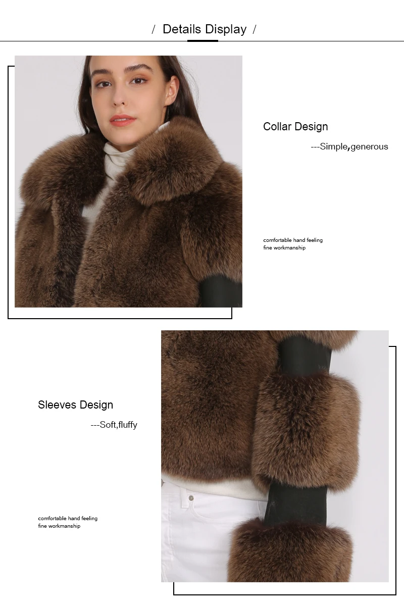 New Fashion Women Warm Real Fox Fur Coat Short Style Winter Fur Jacket Women Hot Promotion Natural Blue Fox Fur Coats