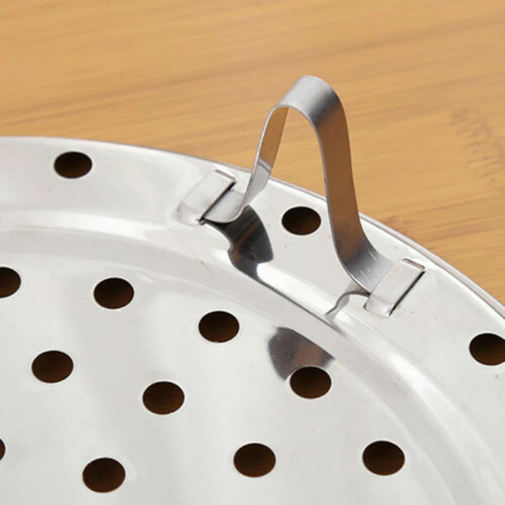 New Stainless Steel Cooking Steamer Three Legged Shelf Multifunction Round Steamer Rack Steaming Stand Kitchen Cooking Tool