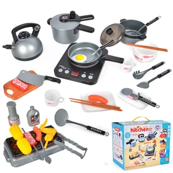 

Children Play House Toys Simulation Kitchenware Boys and Girls Large Kitchen Toys 36 Piece Set
