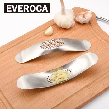 

Stainless Steel Kitchen Gadgets Garlic Press Crusher Cooking Tools