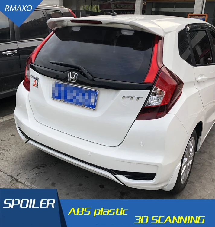 Спойлер для Honda fit jazz 2018-2019 RSDD АБС-пластик цветной задний спойлер автомобиля |