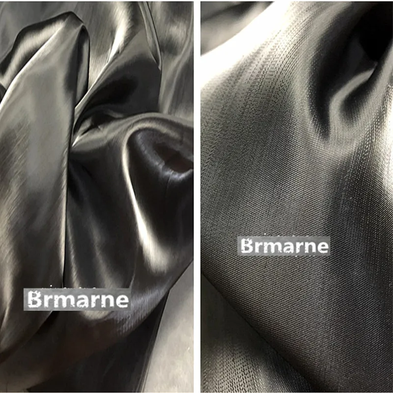 50 см* 145 см/шт. Черный атлас Ткань имитация шелковой ткани фон ткань платье ткань