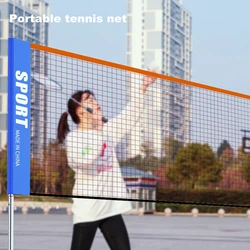 Portable Tennis Network Badminton Net Volleyball Easy Set Up Tool Training Tennis for Indoor Outdoor Sports Training