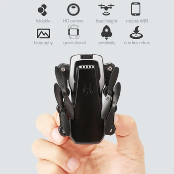 

Mini Foldable Drone Camera RC Quadrocopter With HD Camera Quad-Counter With High Hold RC Helicopter VS E61 HS210 LF606 S9HW