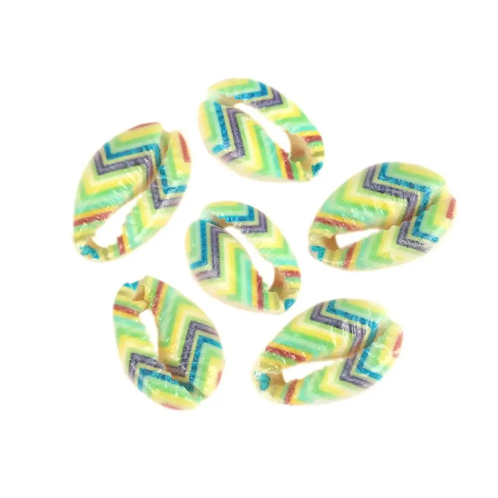 Бусины DoreenBeads из натуральной ракушки россыпью раковины улитки многоцветный