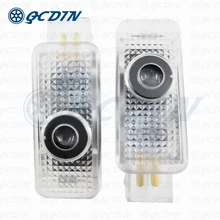 QCDIN 2 шт. для AUDI E-Tron OEM Автомобильный светодиодный логотип на дверь Светильник проектор лампа для всех AUDI модель автомобиля