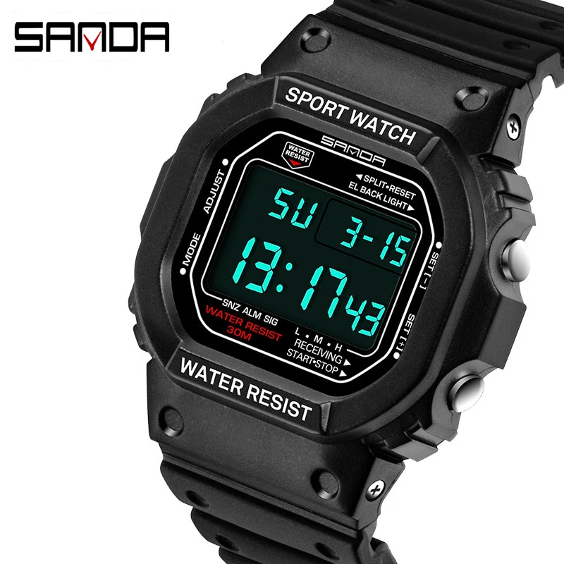 

Multifunction Casual Electronic Square Watch For Men Luxury Waterproof Clock Men's Sport Watches relogio masculino