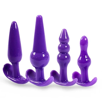 6Pcs/Set Safe Silicone Butt Plug Dildo Masturbation Anal Plug Vaginal Plug Sex Toys For Woman Men Anal Dilator Toys for Gay 3