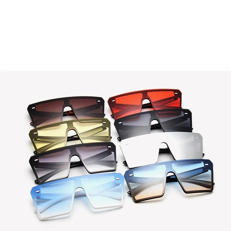 MxCK брендовые негабаритные Квадратные Солнцезащитные очки для женщин, роскошные брендовые модные плоские солнцезащитные очки с прозрачными линзами