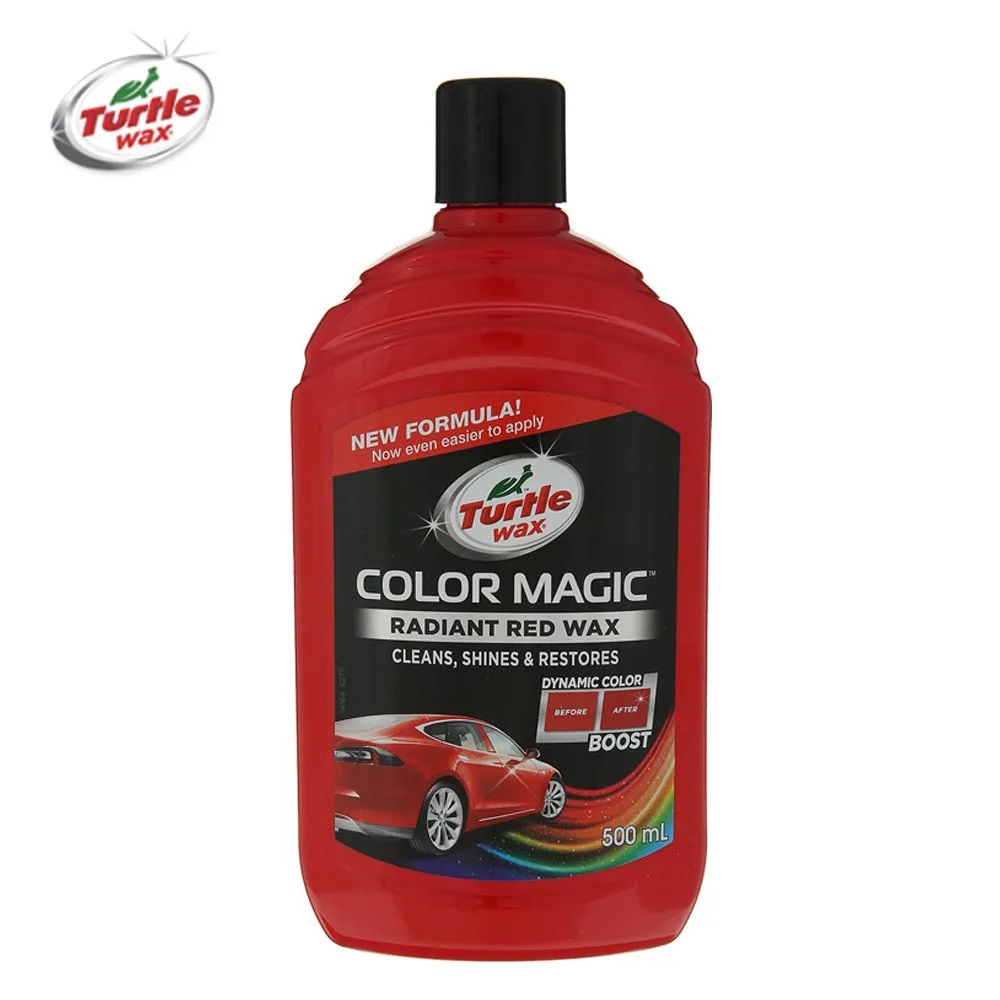 Цветной автополироль COLOR MAGIC RADIANT RED WAX — красный 500 мл Turtle Wax FG7012 52711|Полироли| |