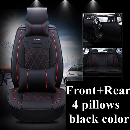 Сиденья для Kia K2 Rio Sportage Ceed Rio 3 Cerato Sportage Mazda 2 3 6 CX-5 peugeot 407 508 Mercedes w204 w211 w203 - Название цвета: black luxury
