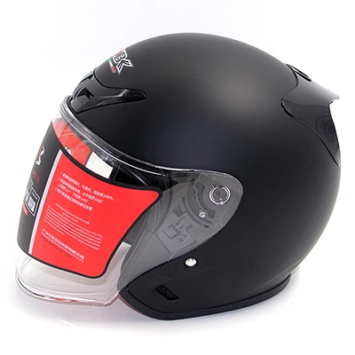 black matte IBK стиль мотоциклетные шлемы Электрический велосипед Скутер Casco шлем унисекс 3/4 лицо анти-УФ Открытый шлем четыре сезона - Цвет: black matte