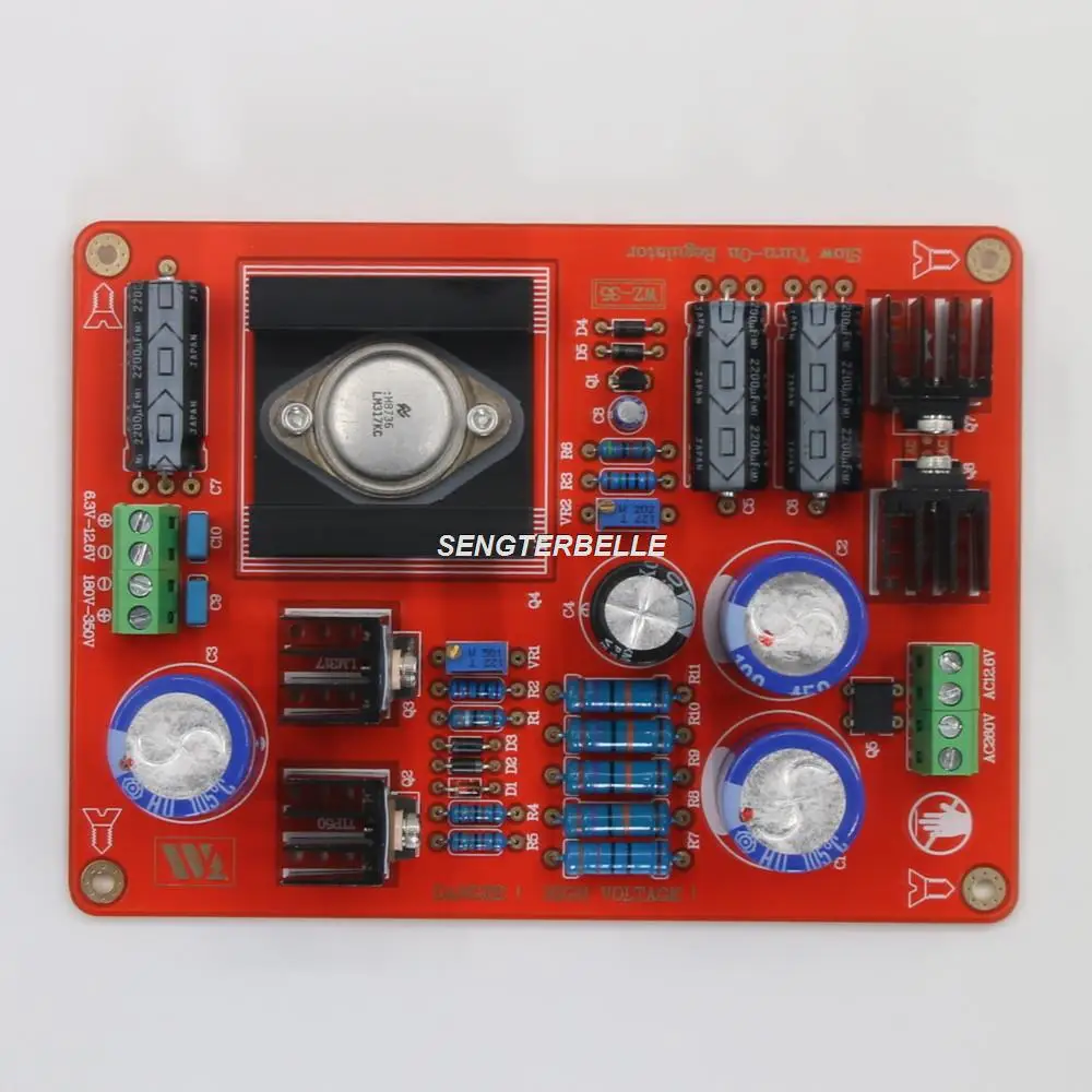 조립된 고전압 전원 공급 보드 및 튜브 프리앰프 보드용 DC150V-350V 조정, LM317K