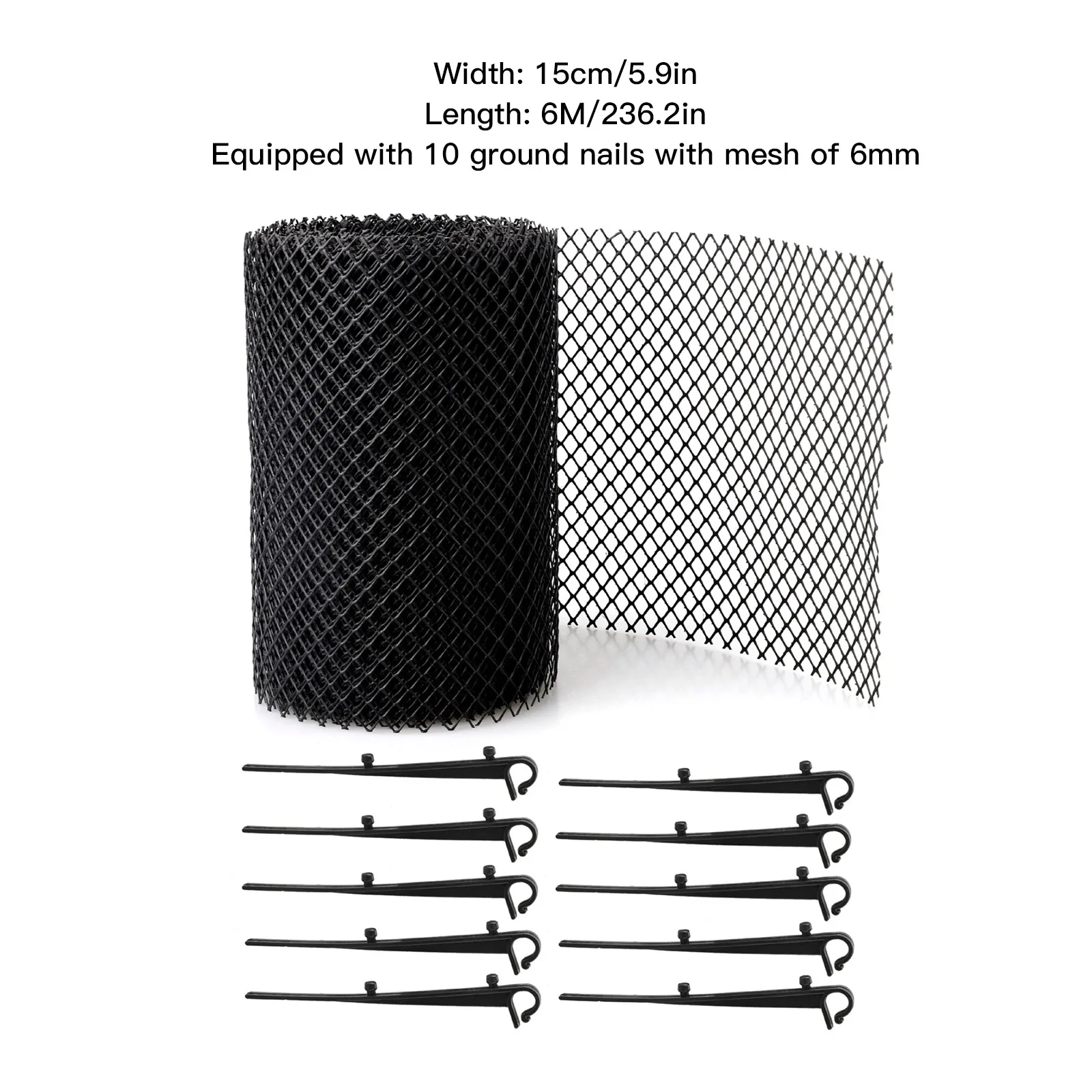Roof Gutter Guard Filters 15cm x 6m Filter Strainer Stops Blockage Leaf Drains Debris Drain Net Cover Gutter Guard