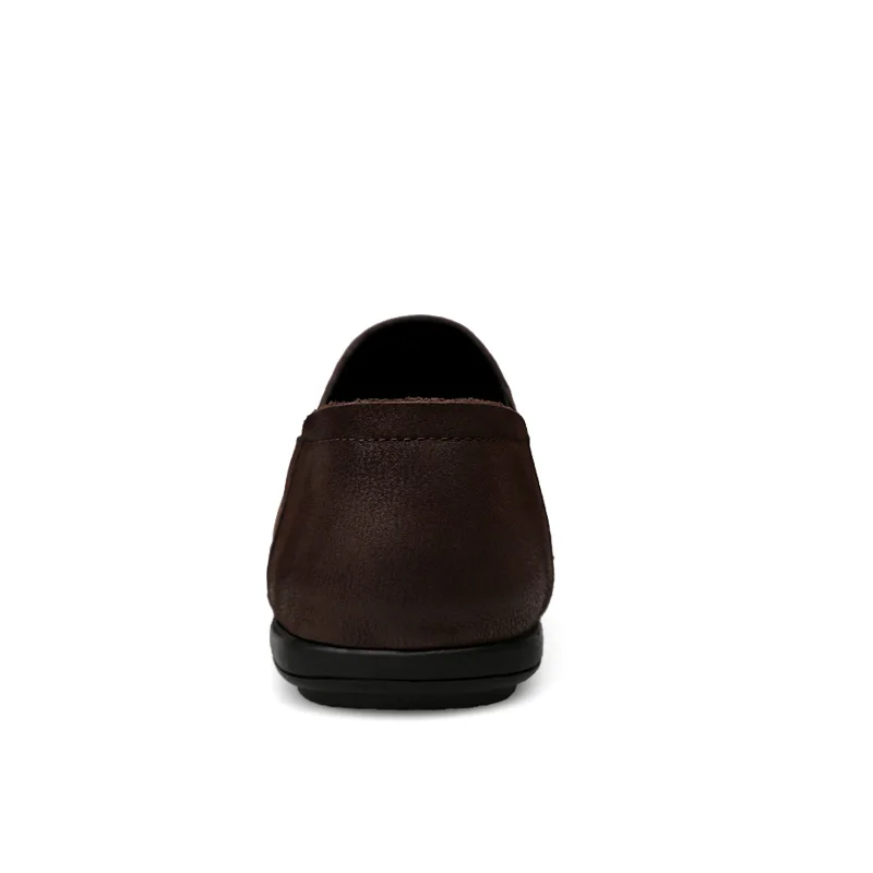 YOUQIJIA/Удобная мужская повседневная обувь из натуральной кожи; Chaussures; Мужская обувь без застежки на плоской подошве; Мужская обувь; zapatos hombre