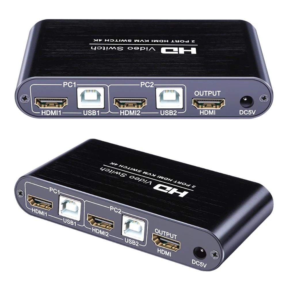 HDMI квм-переключатель 4 в 1 выход переключатель для подключения к ноутбуку двойной