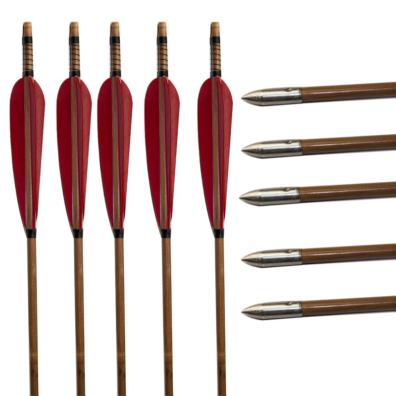 6 шт. Бамбуковая Стрела для стрельбы из лука|bamboo arrows|arrow arrowsarchery arrows |