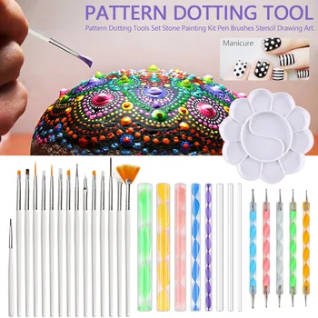 

33pc Sculpting Craft Draw Tools For Nail Art Mandala Painting Rocks Embossing Pattern Clay Dotting Tools Pottery & Ceramics Tool