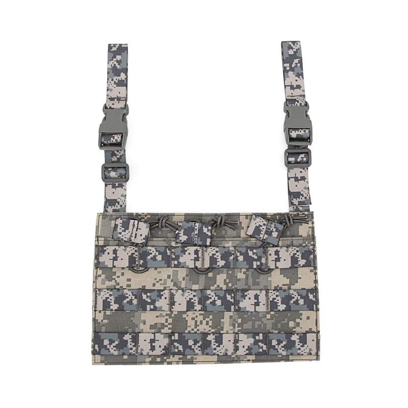 Adjustable Buckled Outdoor Accessory Bag Attachment Pouch Organizer For Vest - Цвет: ACU