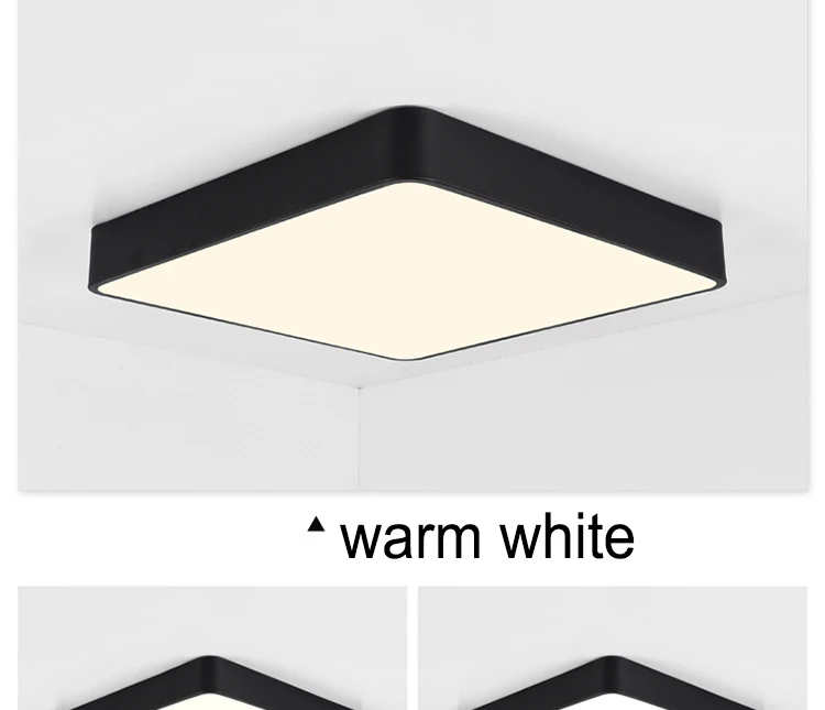 Sala de Crianças Lâmpada do Teto Macaron Nórdico Moderno Simples Quare 5 Cores Cor Quarto Estudo Superfície 7 Macaron nórdico moderno simples quare 5 cores