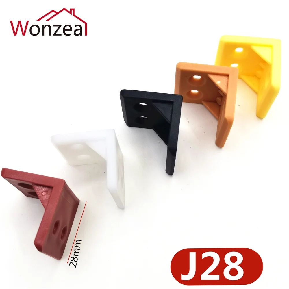 10 шт./лот толстый пластиковый угловой кронштейн для шкафа Треугольный Кронштейн