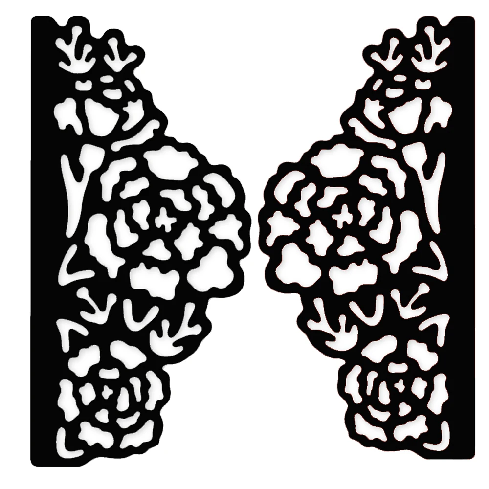 Estel розовый цветок кружевная рамка Вырубные штампы металлические трафареты