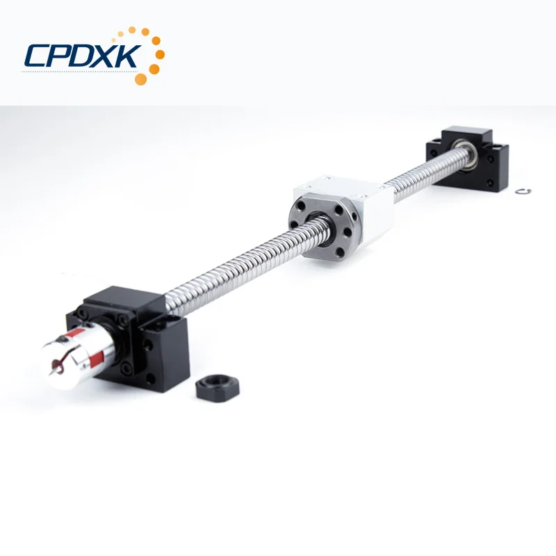 

Free shipping ballscrew set SFU2005 with end machining at any length + ballscrew nut housing + ball screw end supporter BK15BF15