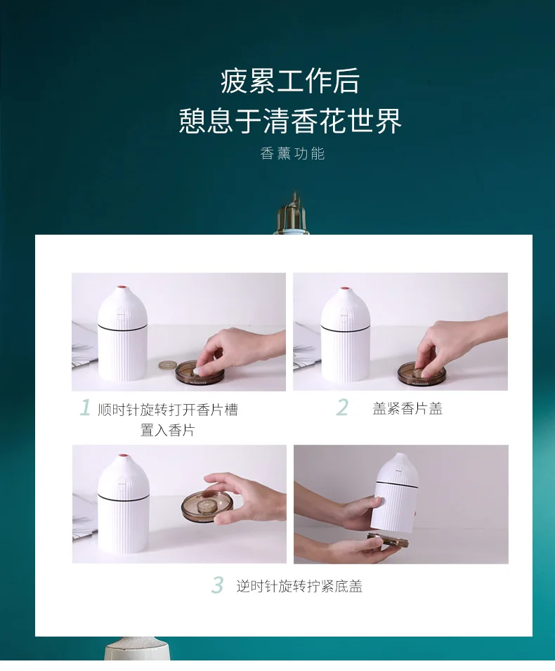 Осень и зима стиль Xiao Wen ароматерапия увлажнитель USB мини бытовой бесшумный Автомобильный увлажнитель банана