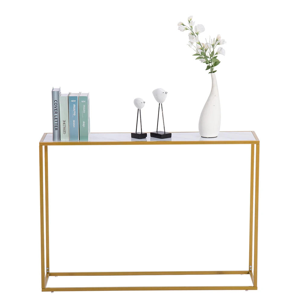 

Porch Side table Console Table Entry way Table Hall table Display table Minimalist [106x28x76cm] White