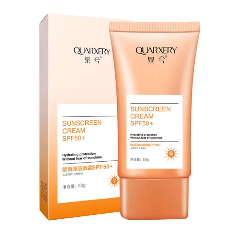 50g SPF50+ Sunscreen Cream Waterproof Face Repairing Summer Body Skin Care Sunblock Whitening UV Protection Moisturizing Lotion