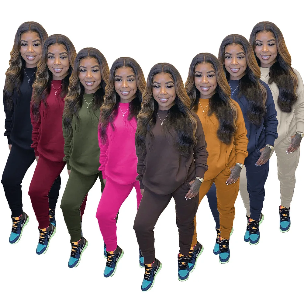 

Two Piece Women Set Sport Casual Outfit Fall Clothes for Women Sweatshirt Jumper Top Sweatpants Set Women Suit Set Tracksuit