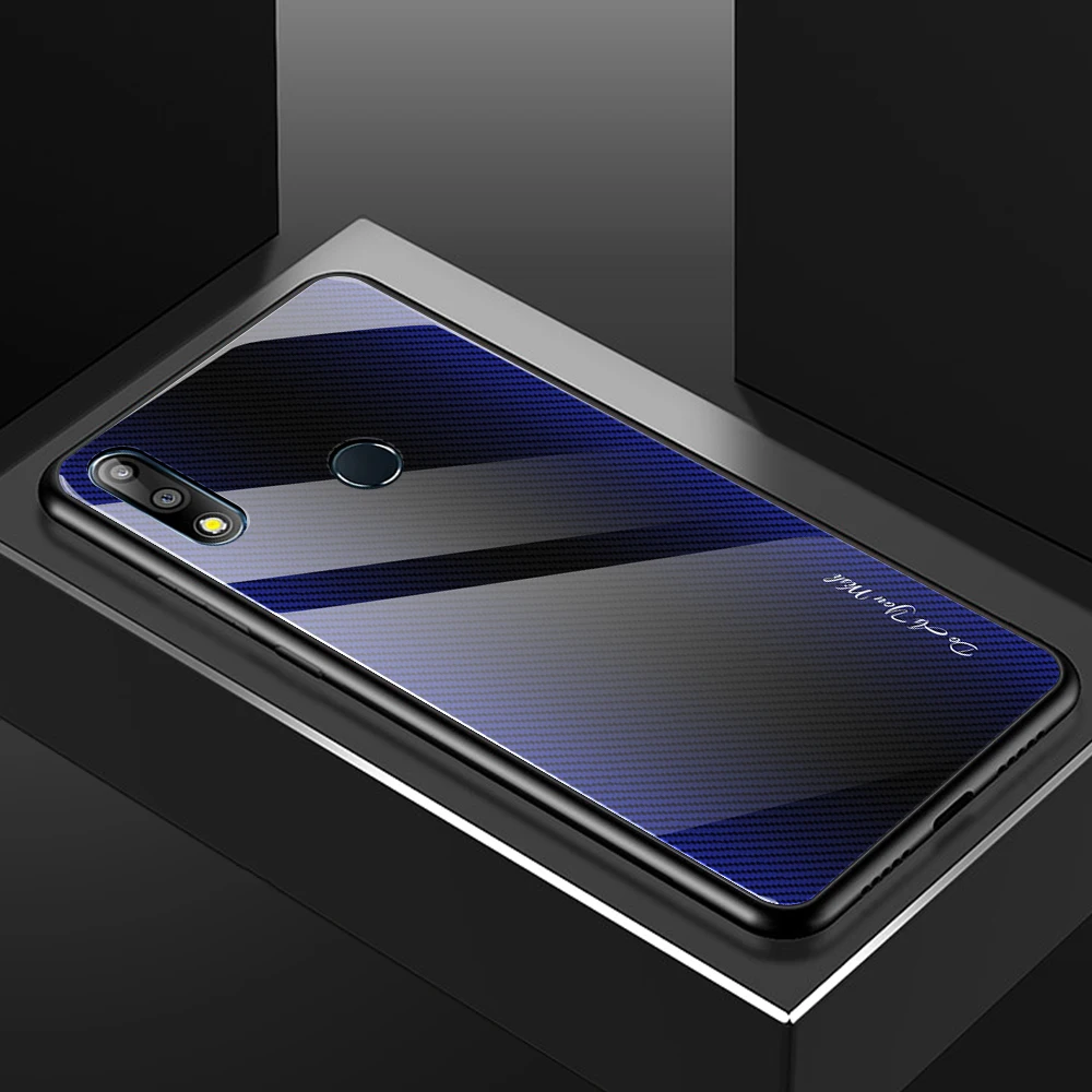 JM29 Модный градиентный чехол из закаленного стекла для телефона для ASUS Zenfone max pro m1 zb601kl zb602kl m2 zb631kl zb633kl защитный чехол-накладка - Цвет: JM29