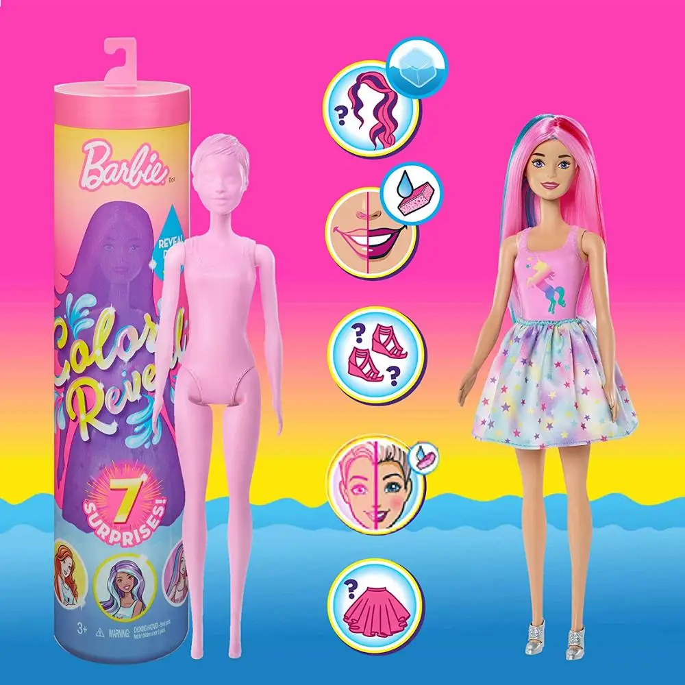 argos barbie colour reveal
