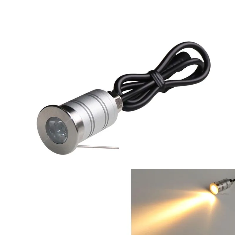 Наружное освещение для пола IP67 DC12V 1 Вт мини подземный утопленный Точечный