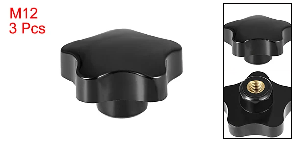 Uxcell 3 шт. звезда ручка M5/M6/M8/M10/M12/M16 диаметр Латунная вставка внутренняя резьба для механического оборудования