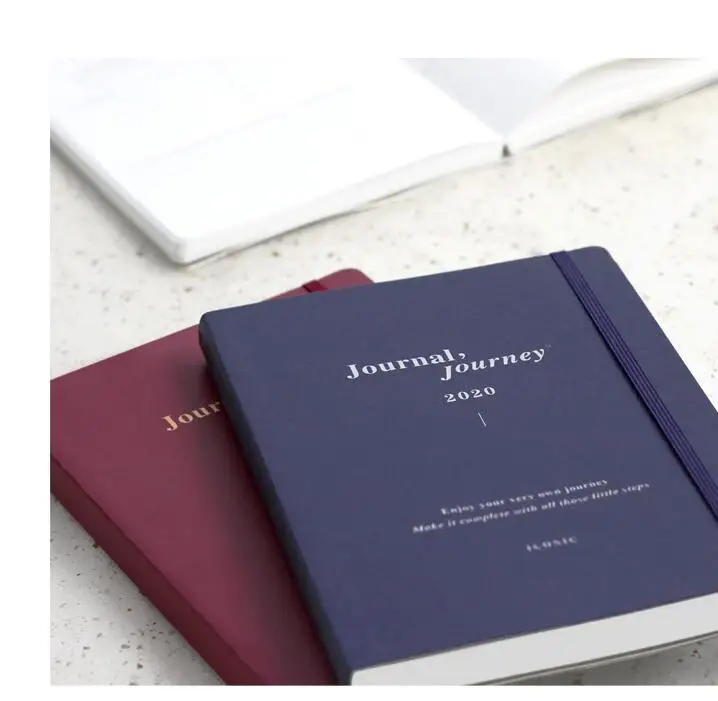 Journal. J чистый цветной кожаный блокнот А5 в твердом переплете 192P ежемесячник еженедельник корейский модный подарок