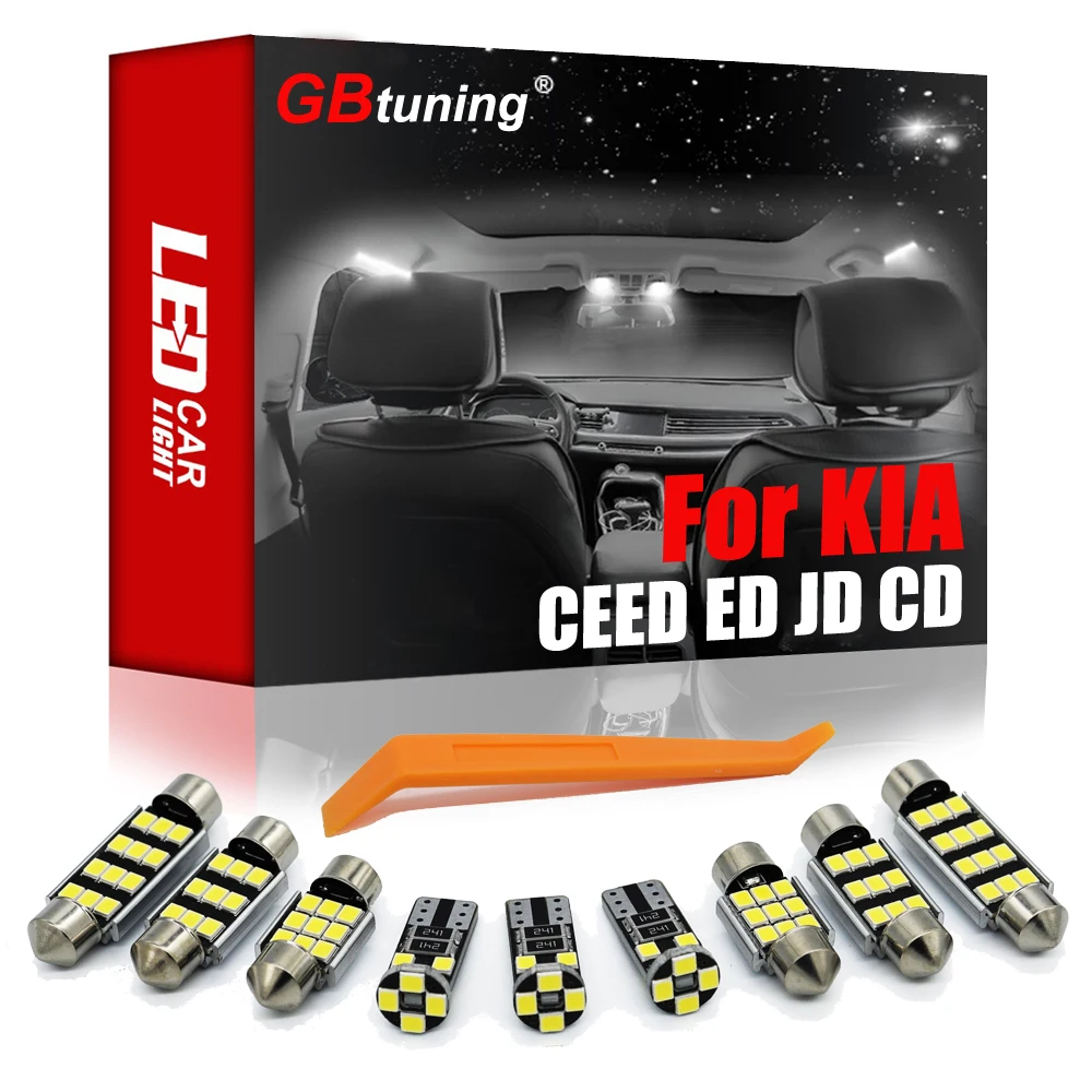 GBtuning без ошибок светодиодный интерьер светильник комплект для KIA CEED ED JD