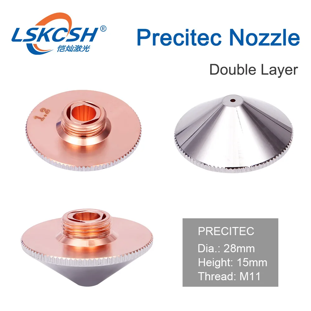 Двухслойная насадка LSKCSH precitec диаметром 28 мм 0 8-5 как стандартная подходит для