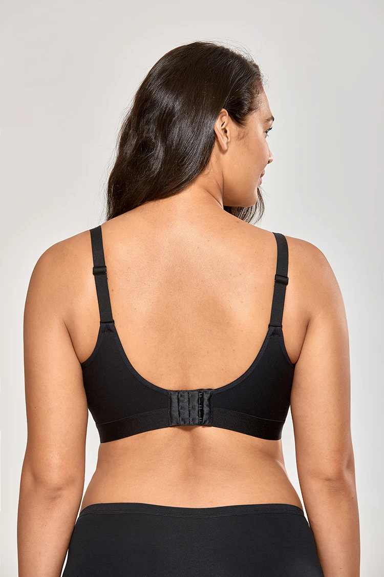 DELIMIRA Women's Plus Size Cotton Bra Seamless No Padding Full Coverage Wirefree Bras For Women