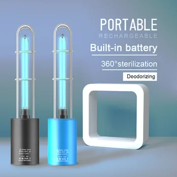 

Rechargeable Portable Ultraviolet Disinfection Lamp Home Cleaning Ozone Sterilization Built-in Battery Mini Disinfection Lamp