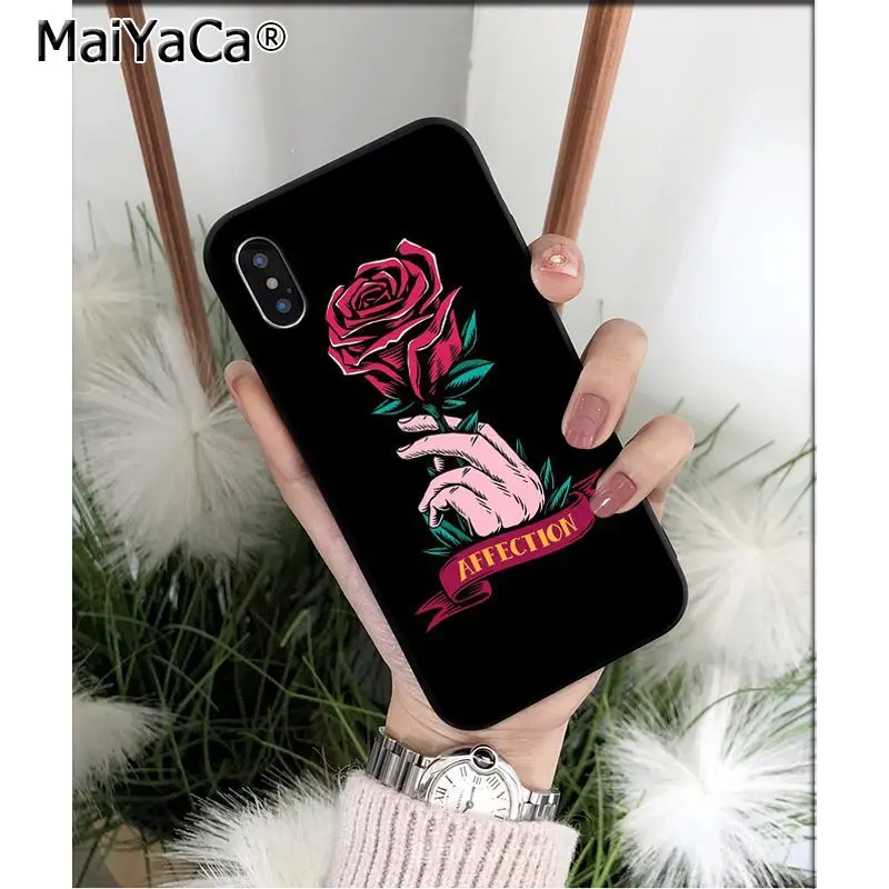 A9 MaiYaCa Розовый Скелет руки Череп Мягкий чехол для телефона из ТПУ чехол для Apple iPhone 8 7 6 6S Plus X XS MAX 5 5S SE XR 11 11pro max чехол - Цвет: A9
