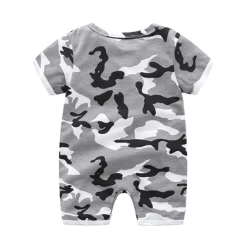 

Summer New Style Cotton Short Sleeved Romper Newborn Body Suit Baby Pajama Boys Rompers