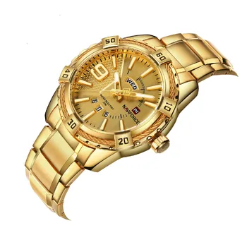 

Hot Sale Round Steel Bring Man Wrist Quartz Watches Waterproof Motion Education Fashion Quartz Watch Nf9117s